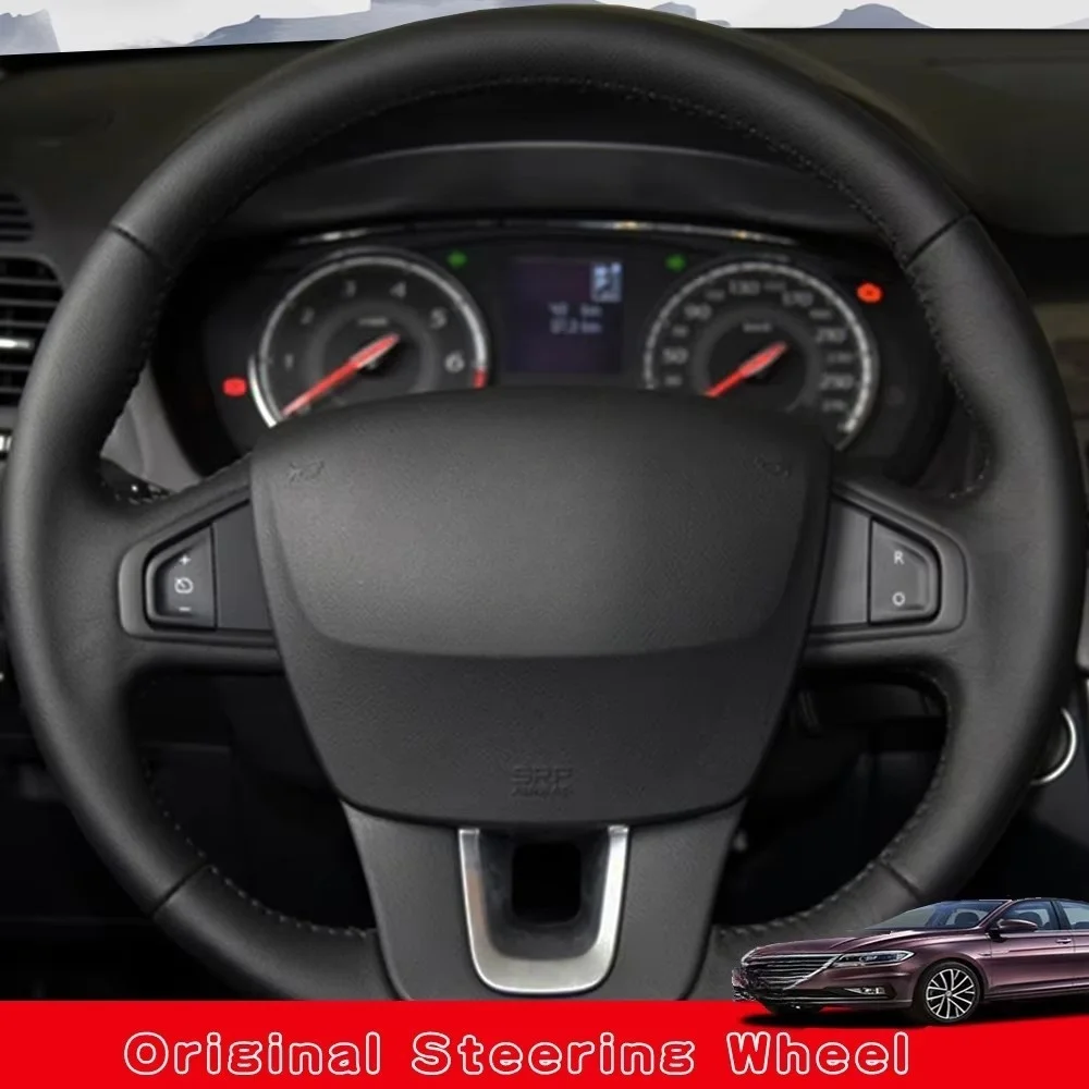 

DIY Artificial Leather Steering Wheel Cover For Renault Samsung SM5 2009-2018 Renault Laguna 2008-2015 Latitude 2010-2015