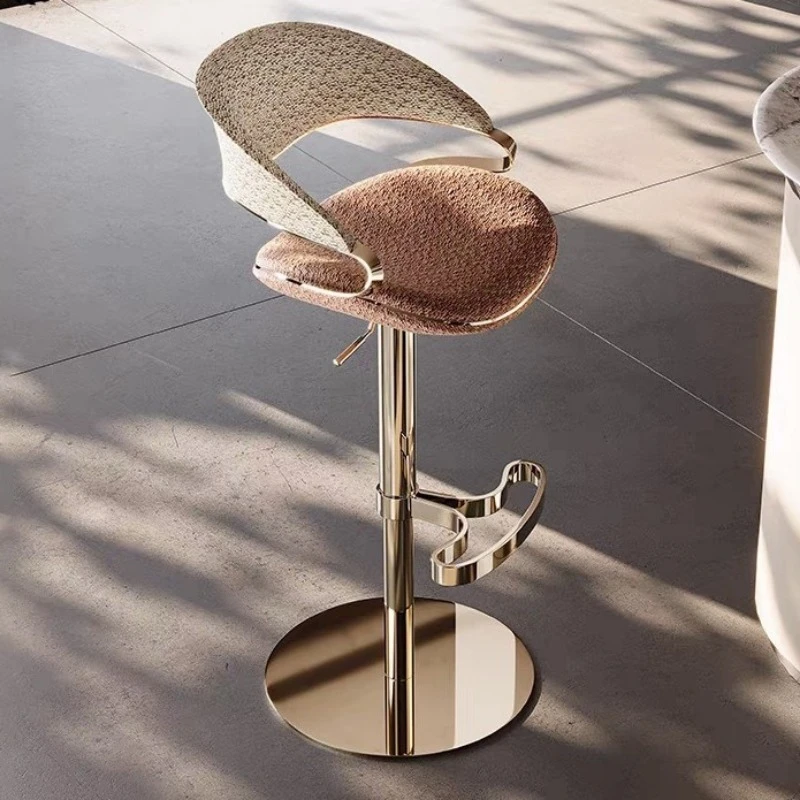 Modern minimalist bar chair household bar stool stainless steel bar chair