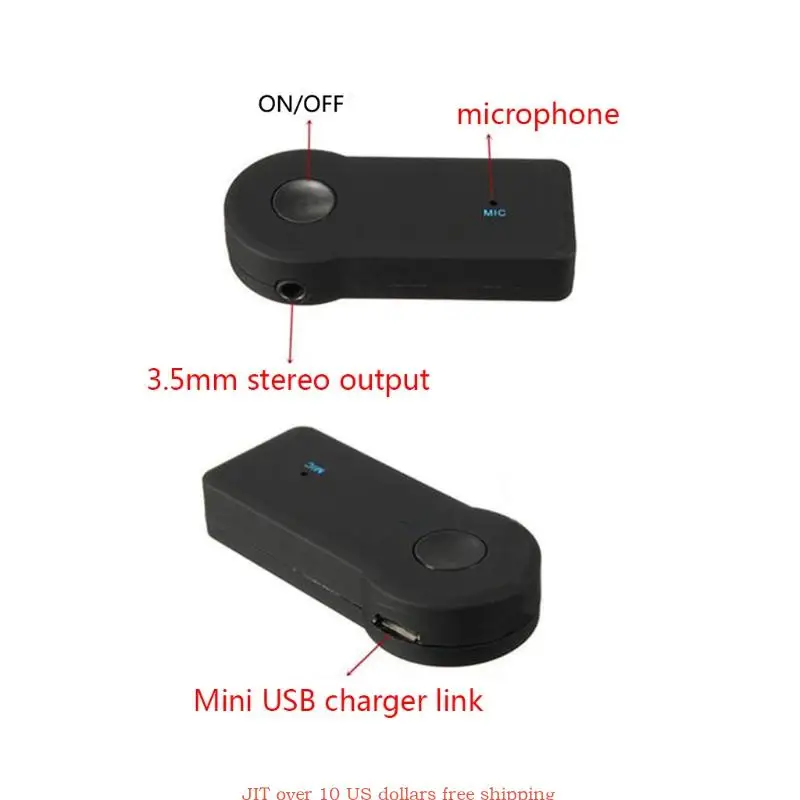 Wireless -compatible Receiver Transmitter Adapter 3.5mm  For Car Music  Aux Headphone Reciever