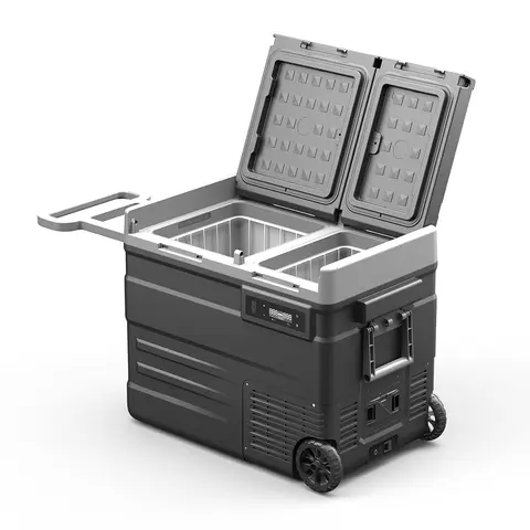 2026 New Applicable to  Alpicool UD55 Dual Zone 12/24v Solar Cell Electronic Camping Refrigerator Car Outdoor Camping Car Freeze