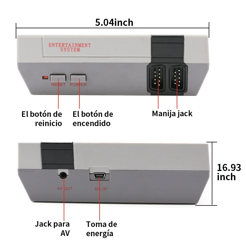وحدة تحكم ألعاب فيديو Iruibo Retro متوافقة مع HDMI ألعاب صغيرة Rocker مدمجة في 620 لعبة لوحة ألعاب مزدوجة ألعاب كلاسيكية ترفيهية للاعبين #4