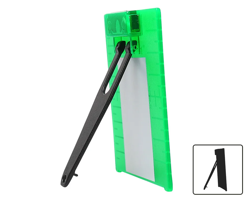 Huepar Green Target Plate Card With Stand For Green Beam Cross Line Laser Levels Laser Enhancement Can be Magnetic / Hanging On