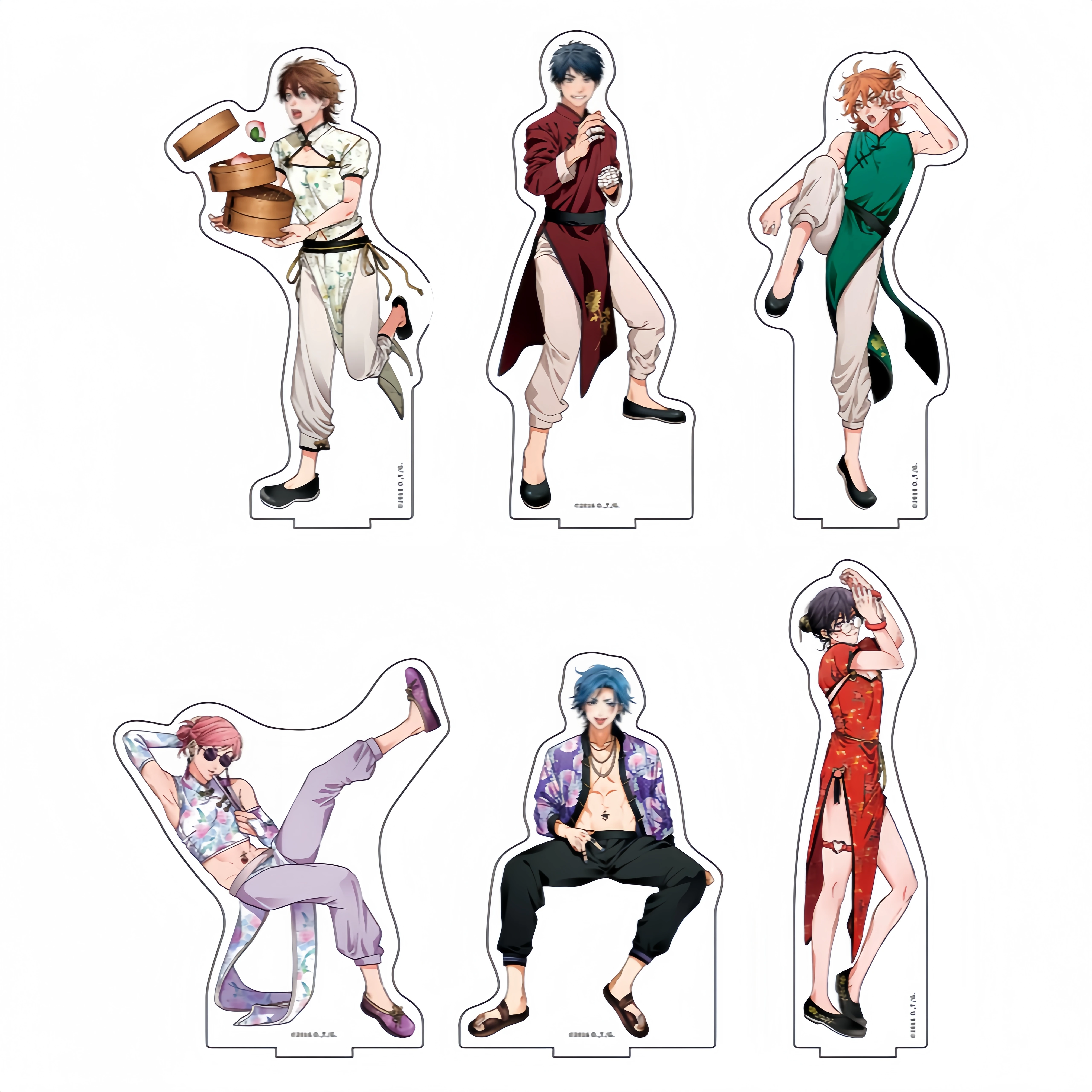 Llavero de acrílico con figura de Ayato, Yuri, Yui Tamura, Itsuki y Shikatani del anime Yarichin Bitch Club, modelo de placa colgante, regalos festivos, 15 cm