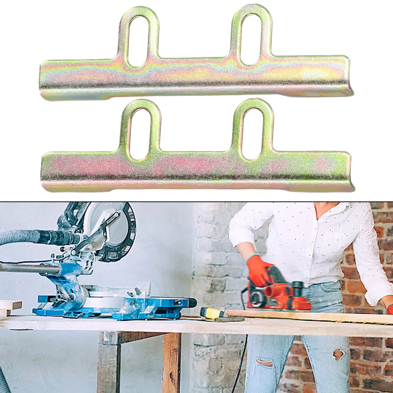 Piastra di regolazione in metallo da 2 pezzi sostituire la tavola per N1900B 342430-2 1902K 1923B piastra Tablet pialla elettrica accessori per utensili elettrici