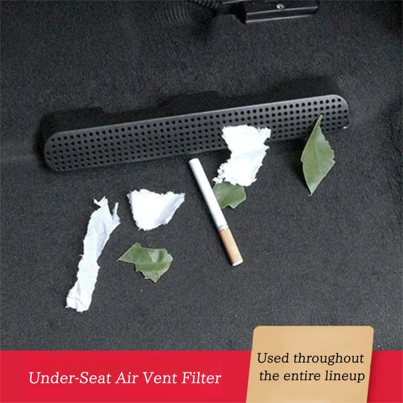 For Porsche Cayenne 2018-2026 Car Interior Under Seat Air Conditioner Outlet Duct Vent Protective Cover Trim Stickers