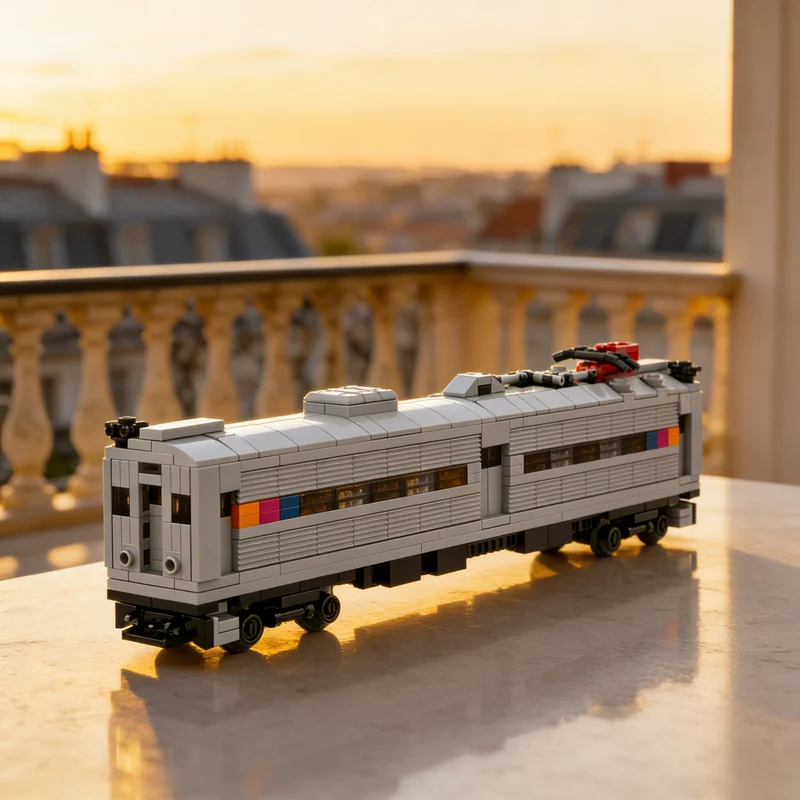 

449pcs MOC Creator 4 Wide NJ Transit Princeton Dinky Single Model Building Blocks Architecture Christmas Gifts Toy Education