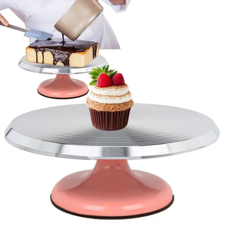 Rotating Cake Stand Turn Table Cake Turner For Decorating Turntable Baking Tools Cake Rotating Stand Cake Decorating Supplies