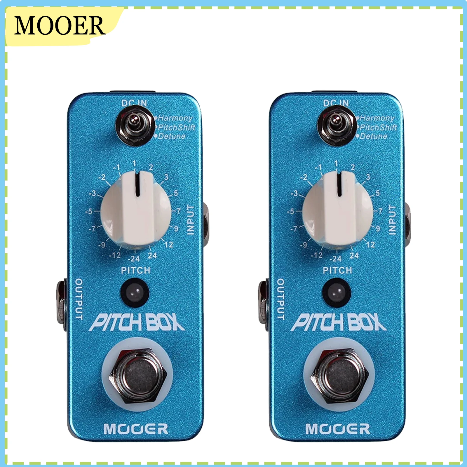 

MOOER Pitch Box Compact Effect Pedal Harmony Pitch Shifting Detune 3 Effects Mode True Bypass Guitar Effect Pedal