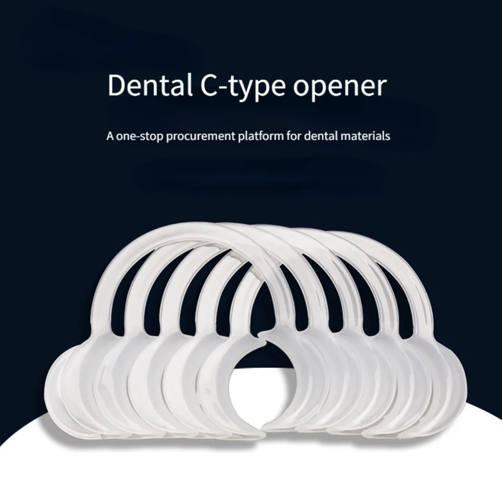 10Pcs/pack Autoclavable Dental Teeth Whitening Lip Cheek Retractor Dentist Mouth Opener Disposable Dental C-type Opening S/M