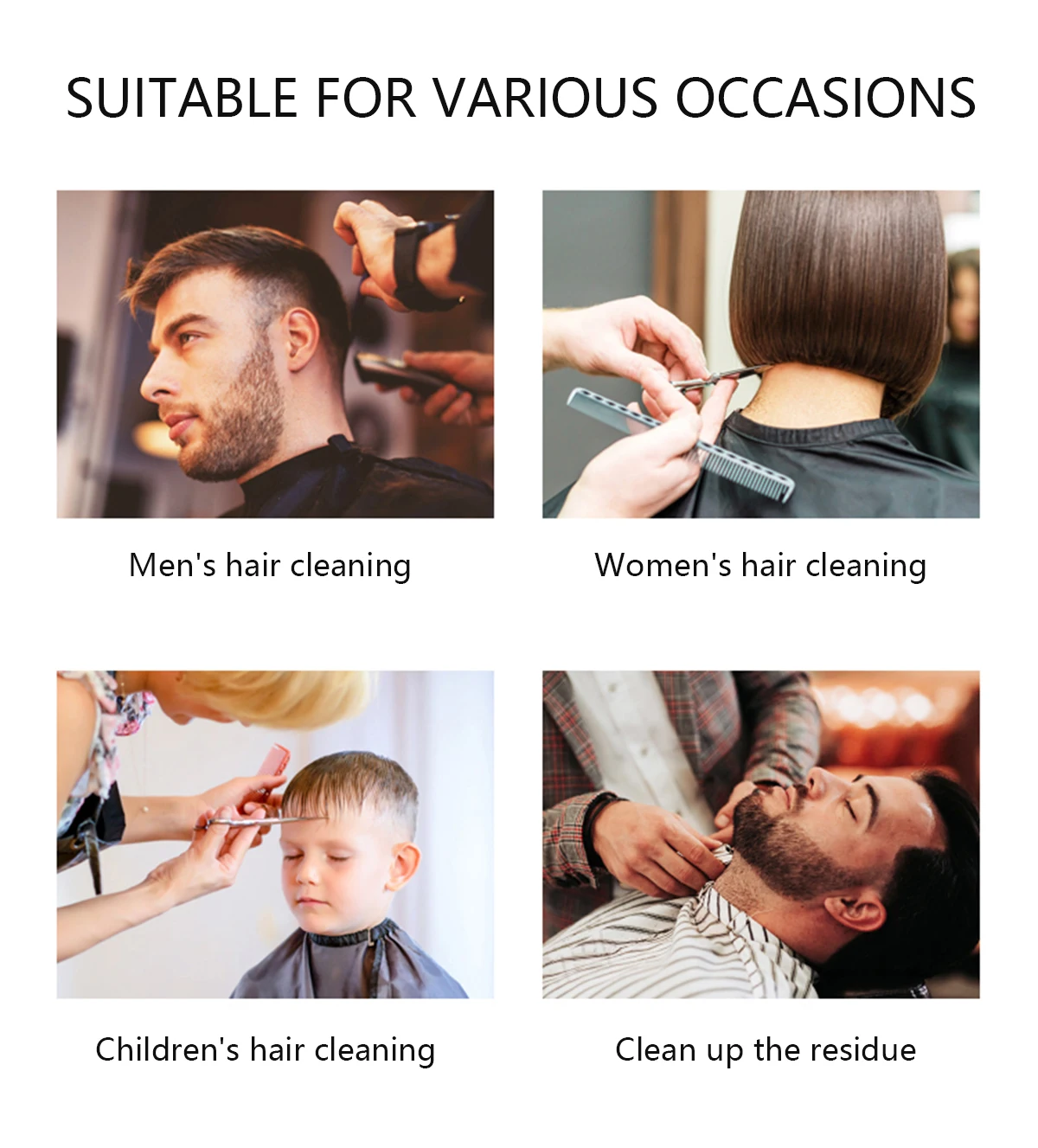 Friseur-Salon Weiche Haarbürste Nackenbürste Professionelle Salon-Gesichtsreinigungsbürste Friseur-Haarstaubpinsel Barbier-Werkzeug – Detail 3