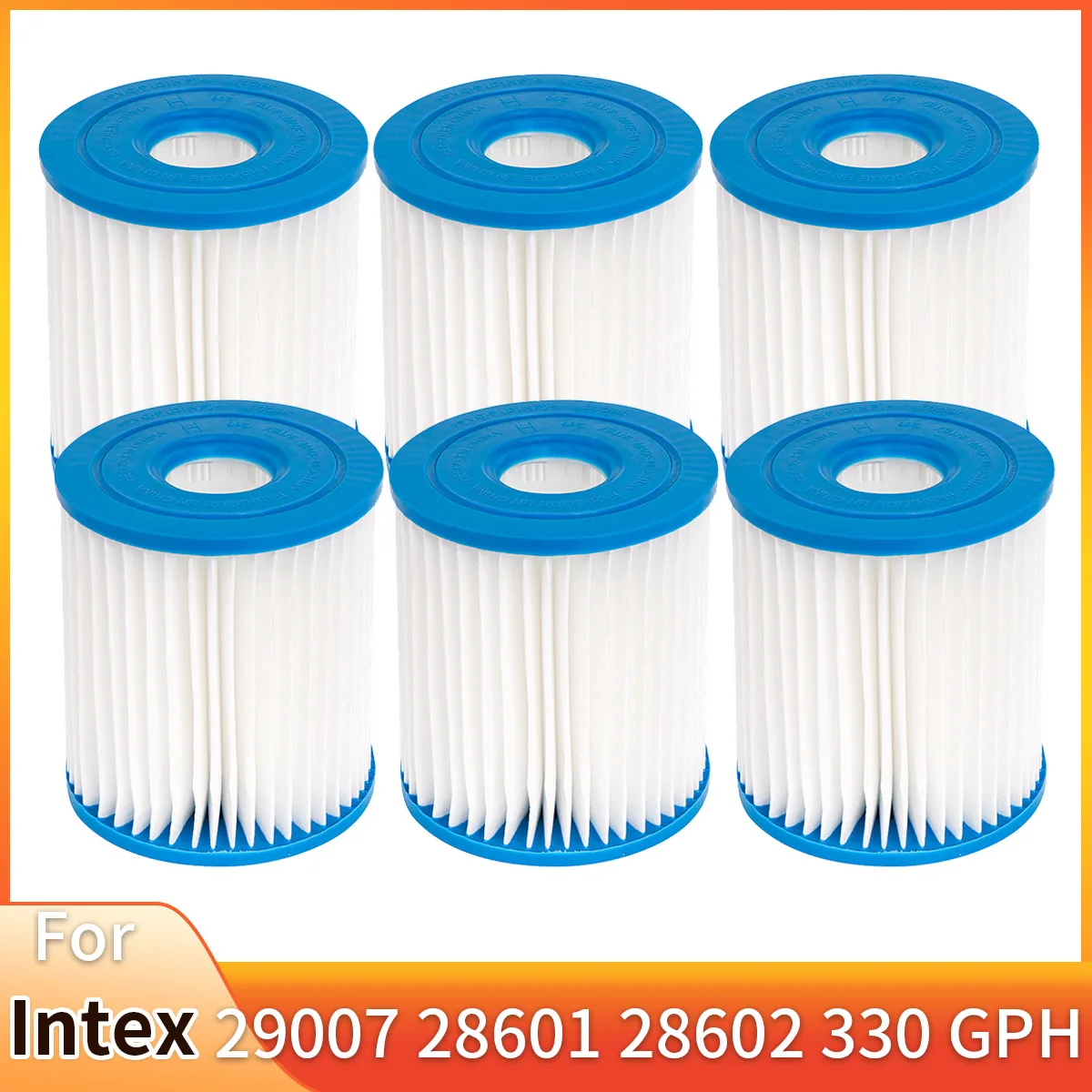 Typ H Filterkartusche 29007 für Intex 28601 28602 330 GPH Pumpenfilter, Ersatz-Schwimmbad-Whirlpool-Spa-Teil