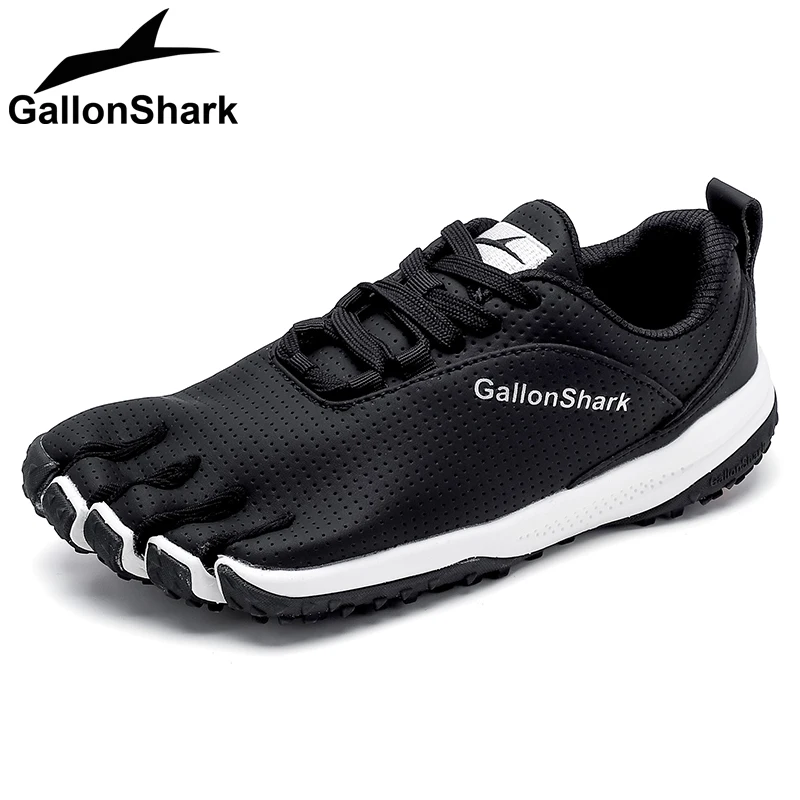 Unisex Five-Finger Barefoot Shoes, Faux Leather Mesh Upper, Designed for Running, Hiking & Functional Training