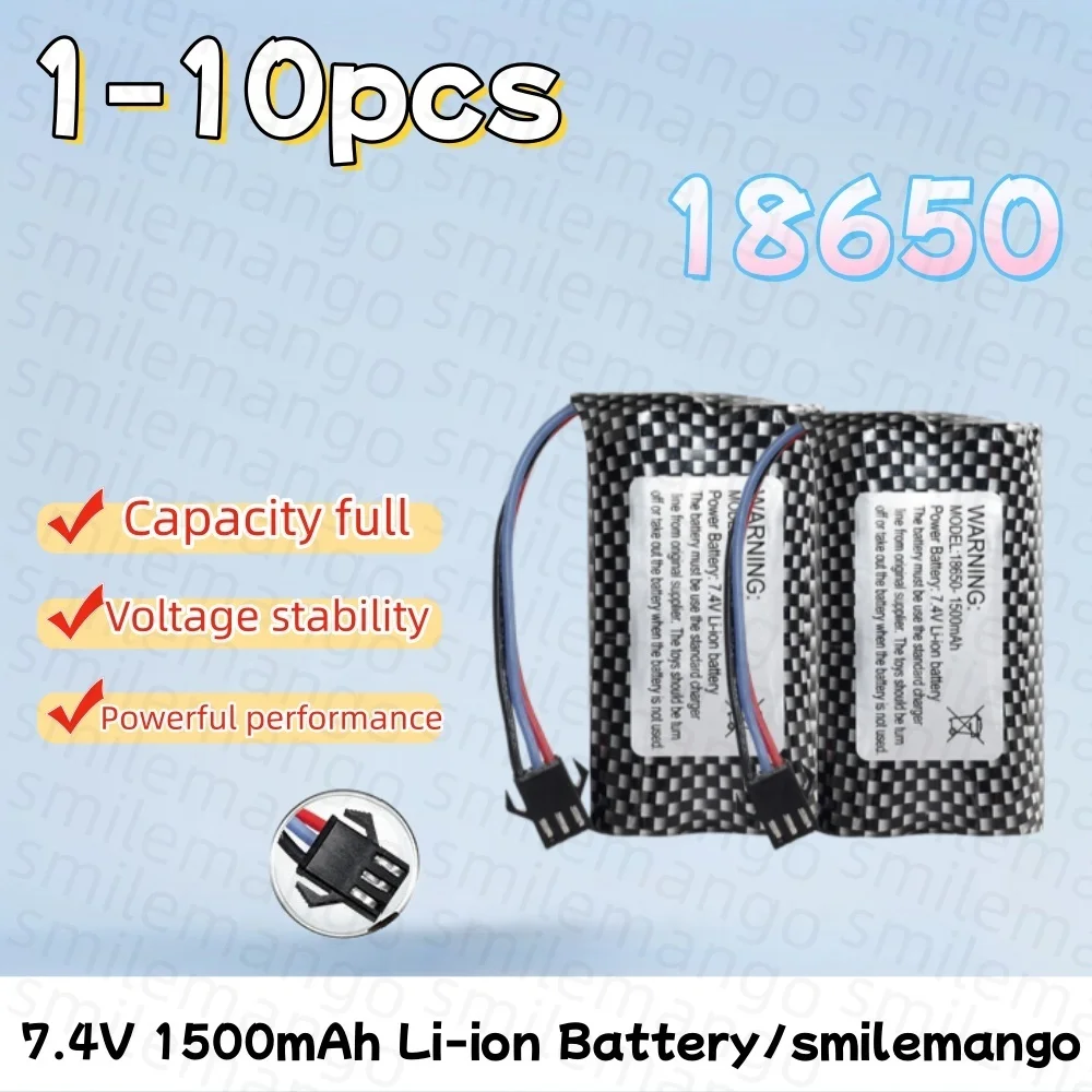 MN82 Ferngesteuertes Auto Akku MN128 MN78 7,4V 1500mAh Batterieladegerät LC79 für Gestensteuerung RC Stunt-Auto SM3p