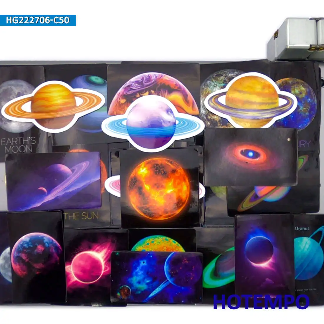 50PCS Universe Galaxy Scenery Space Planet Picture Waterproof Stickers for Laptop Phone Suitcase Bike Motorcycle Car Sticker Toy