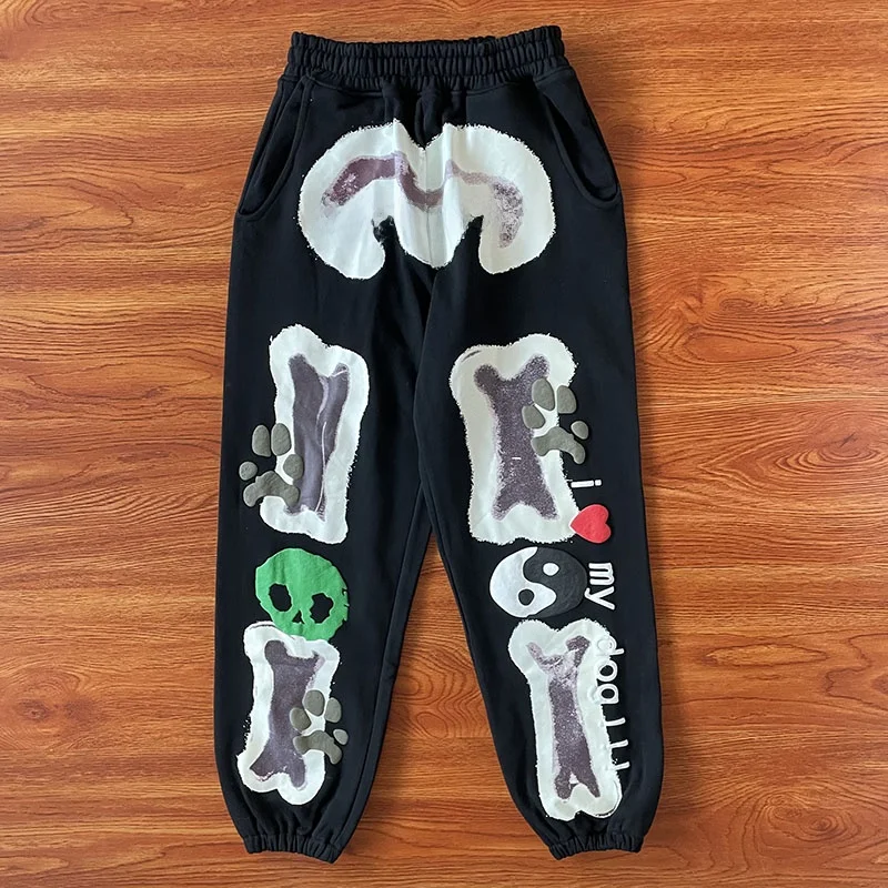 

CPFM.XYZ Casual Sports Long Pants Cotton Fabric Middle Waist Straight Leg Fit Spring Autumn Youth Vitality Style Pocket Detail