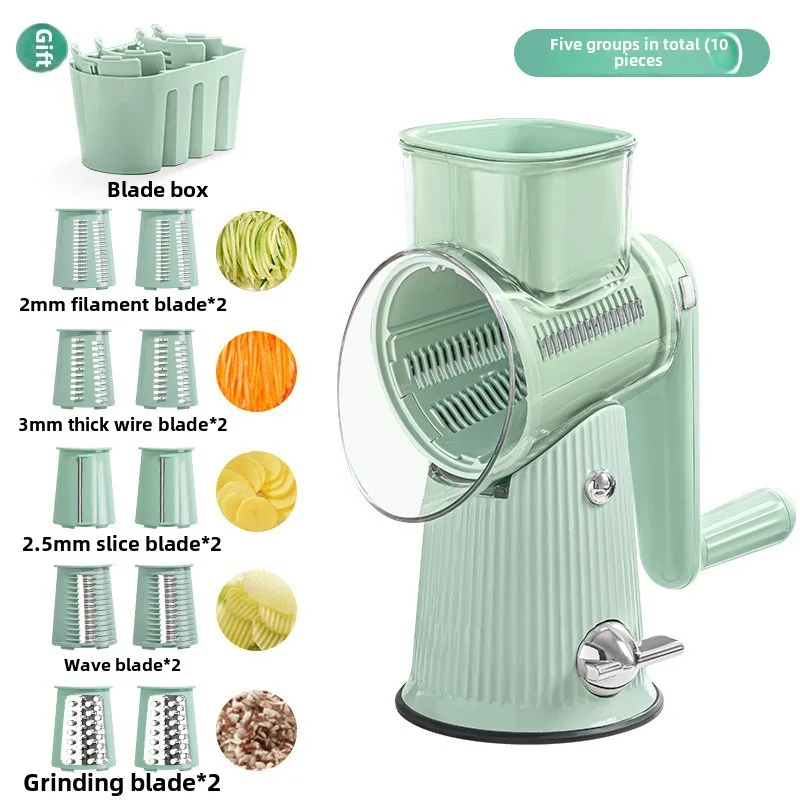 

Tornado multifunctional vegetable chopper, manual drum grater, convenient vegetable cutting kitchen tool