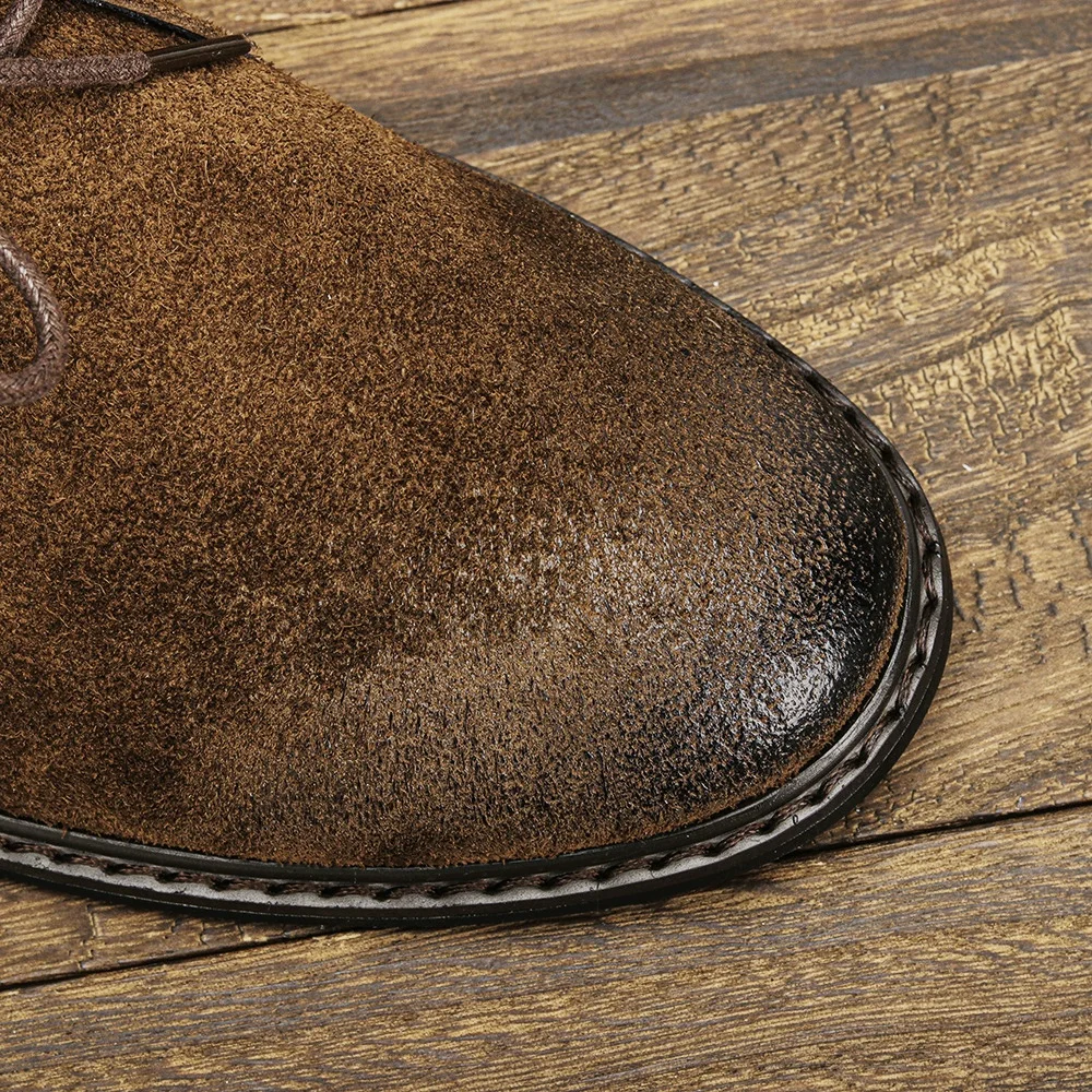Lederstiefel Retro Komfortabel Marken-Retro-Mode 2026 Knöchelhohe Stiefel – Detail 13
