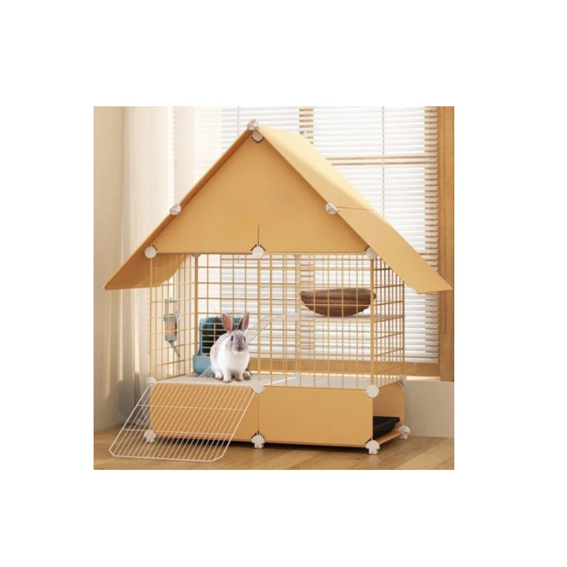 Rabbit Cage Anti-Spray Urine Household Dutch Pig Hamster House Extra Large Villa