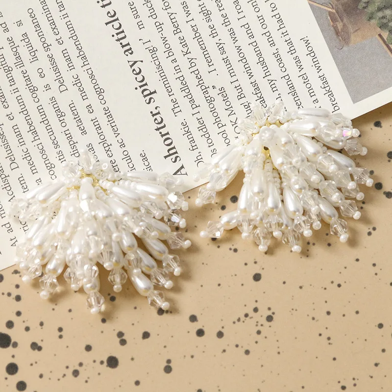 

10 шт., нашивки с кисточками и кристаллами жемчуга и цветка для одежды, шапки, обуви, сумки, аксессуары, железная нашивка