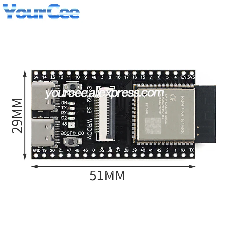 ESP32S3 ESP32-S3 WROOM N16R8 CAM 개발 코어 보드 모듈 OV2640/5640/OV3660 카메라 무선 WiFi+블루투스 모듈