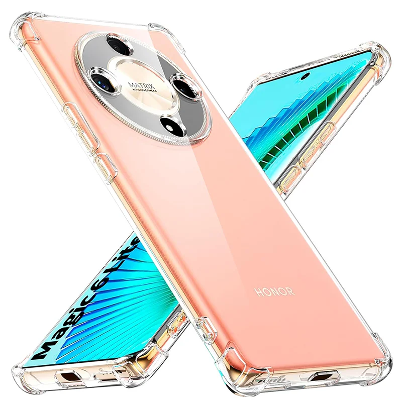 Silicone Soft Case For Huawei Honor Magic 6 5 4 3 Magic6 Magic5 Magic4 Pro Lite Ultimate Ultra Thin Clear Transparent Back Cover