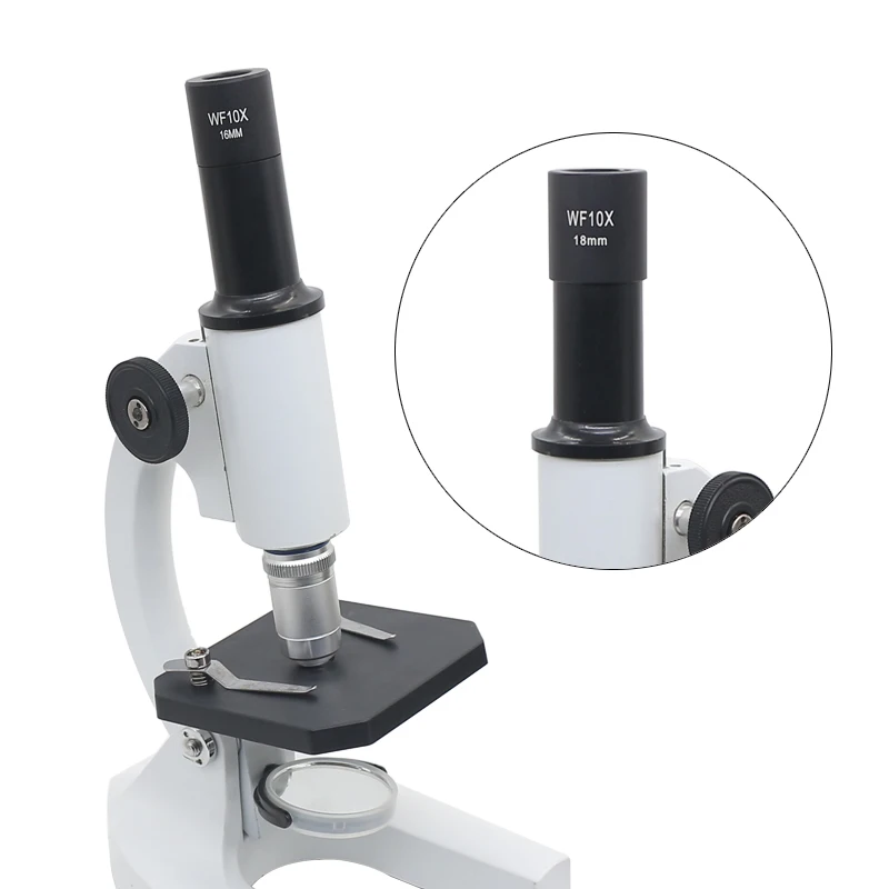 Imagem -06 - Peça de Campo Largo Wf10x Ocular Visão Campo 16 mm 18 mm para Microscópio Biológico Lente Óptica com ou sem Escala de Reticle 1