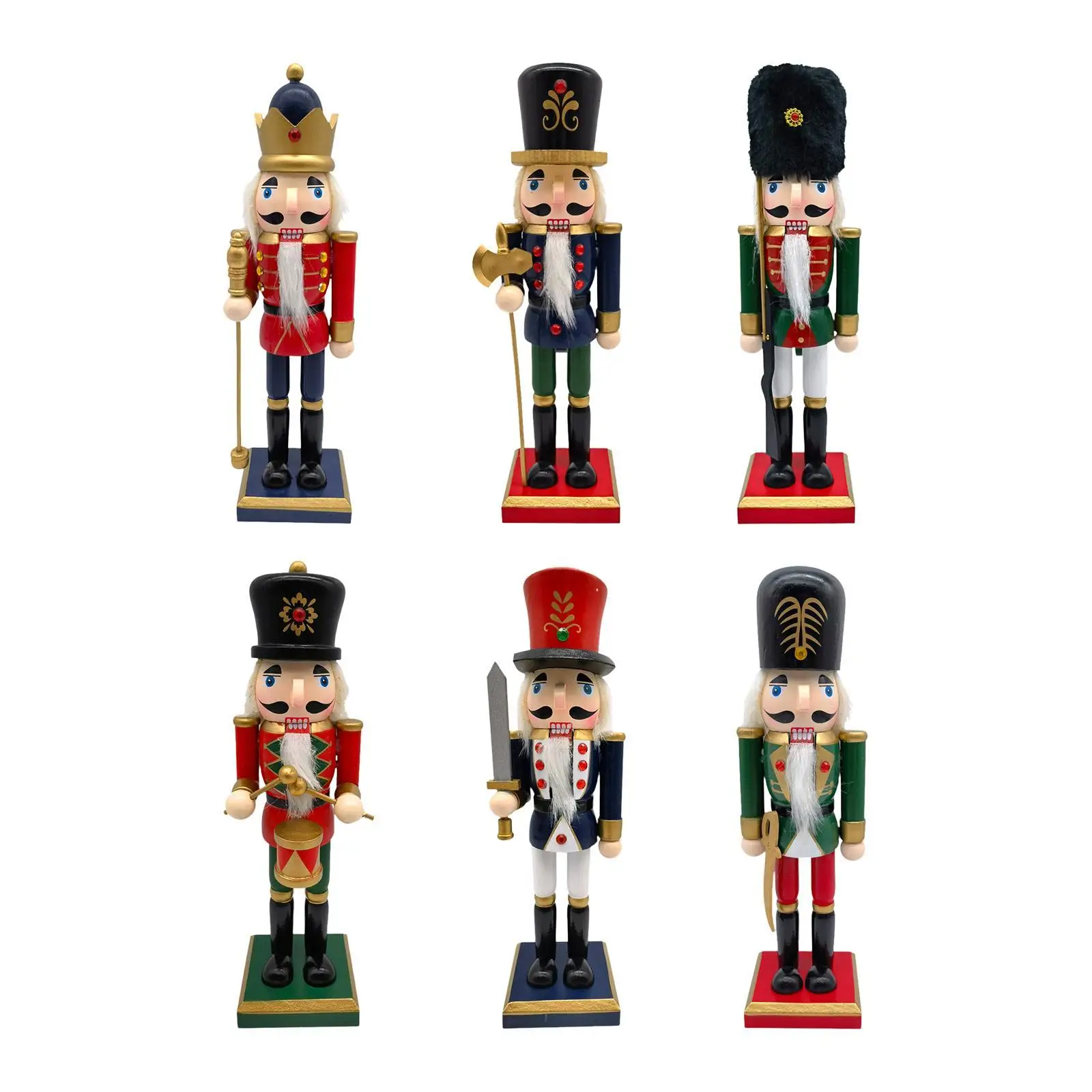 Christmas Nutcracker Ornament DIY Wood for Photo Props Fireplace Living Room