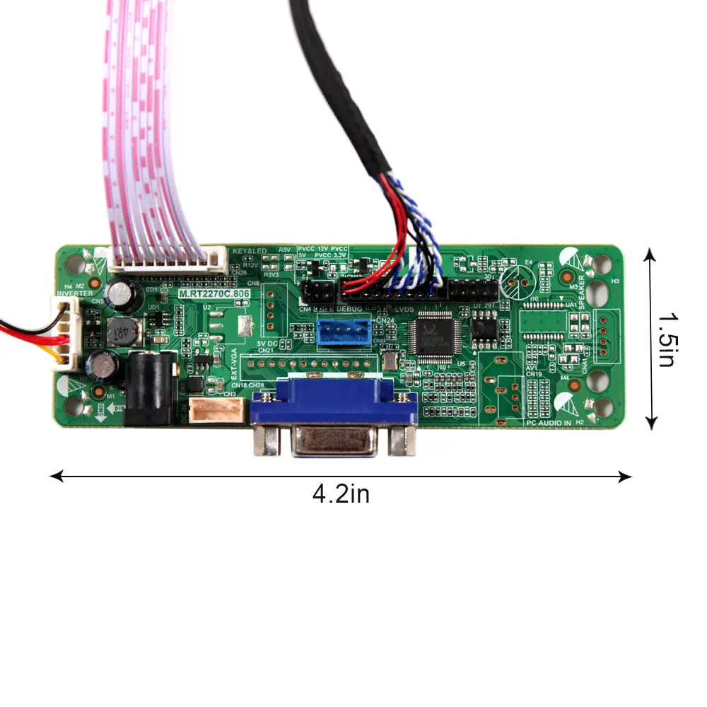 VGA + ЖК-плата контроллера RT2270C-A для 8,4 дюйма G084SN05-V8 800x600 ЖК-экран