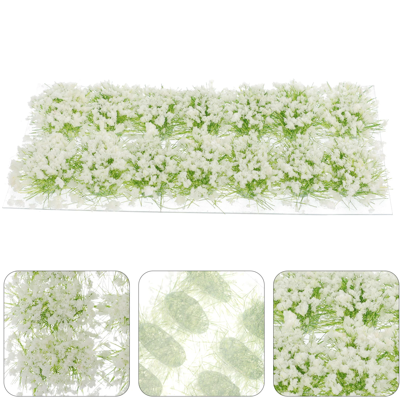 Grass Shed Cluster Artificial Plants Train for Layout Model Plastic Resin Flower Vegetation Groups Fake Flowers