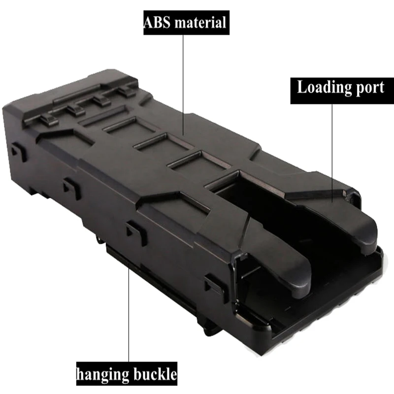 Tactical Molle Magazine Box, Outdoor Hunting Ammunition Case, Bag Reload Shotgun Carrier, 10 Rounds, 12 Caliber