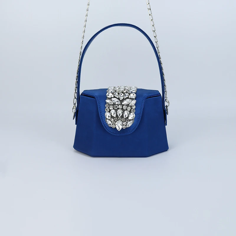 

Elegant Evening Party Bag with Rhinestone Decoration,Magnetic Clasp,Fashionable Single Shoulder Bag,3D Design for Banquet,Prom