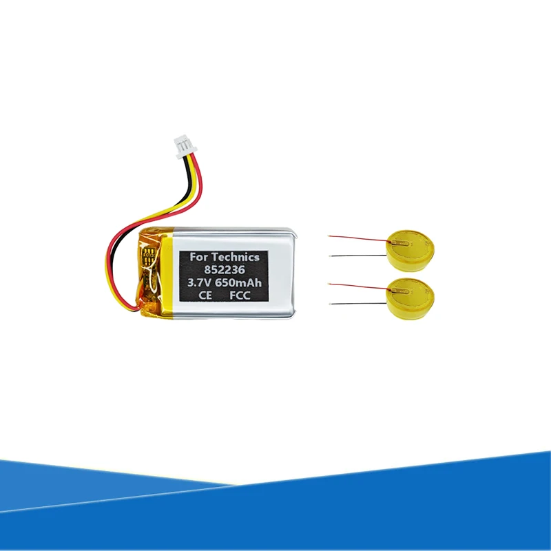 Original Replaces 90mAh 1454 / 650mAh 852236 Battery For Technics AZ60 EAH-AZ60 True Wireless Gaming Earbuds Buds TWS