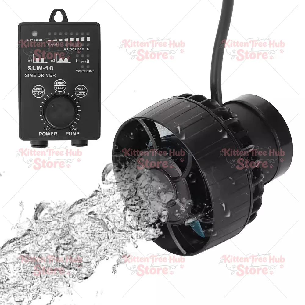 Pompe à Ondes Mini SLW pour Aquarium, Pompe à Ondes Intelligente, Contrôle de Fréquence, 4000L/H