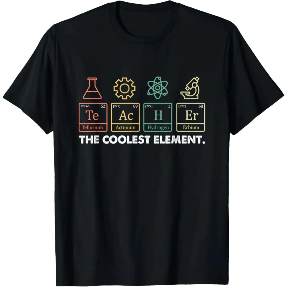 Funny Science Teacher T-shirt Vintage Washed Oversized Streetwear Men Women Summer Cotton Short Sleeve Chemistry Graphic Tee