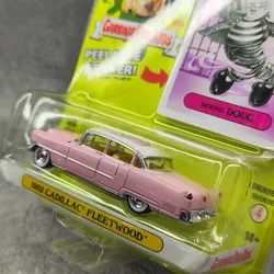 Diecast Alloy 1: 64 1955 Fleetwood Series Car Model Pink Adult Classic Collection Static Display Gift Souvenir Spot