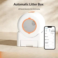 Caja de arena autolimpiable para gatos extra grande, control de olores