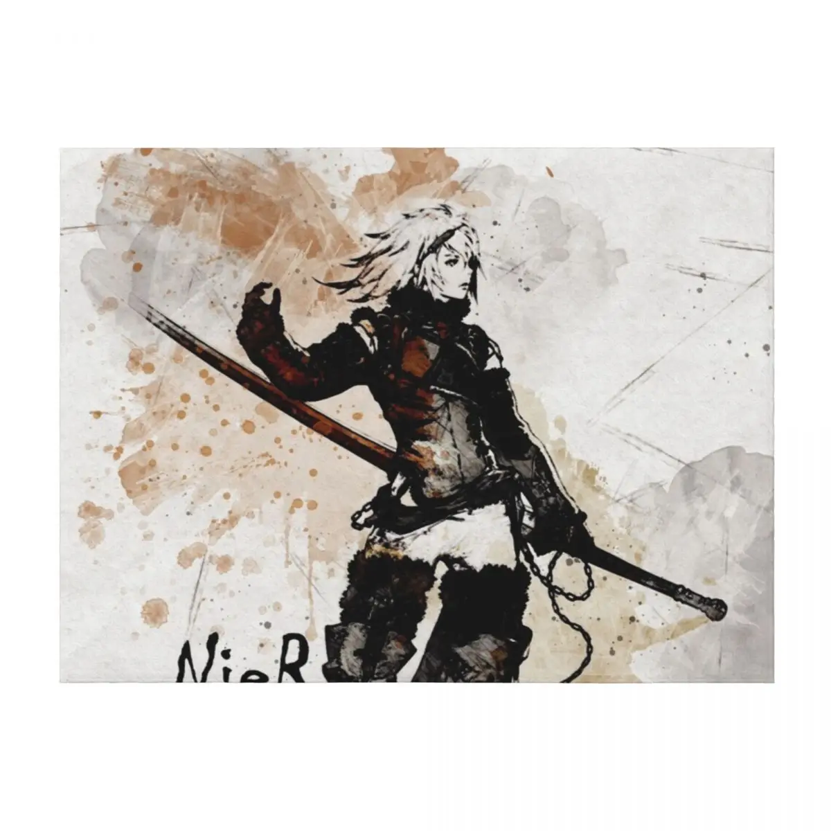 

NieR Replicant *Painting* Throw Blanket Comforter Blankets Sofas Of Decoration Bed linens Cute Blankets