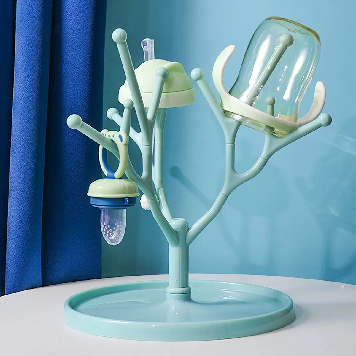 

Baby Bottle Drying Rack, Space-saving Fordable Bottle Rack, Cup,Nipple,Pacifier etc Drying Rack