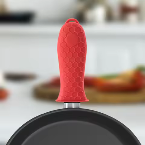 Kitchen Non-slip Heatproof Silicone Handle For Pots And Pans Grip Handle Holder Easy To Install And Remove Household Accessories