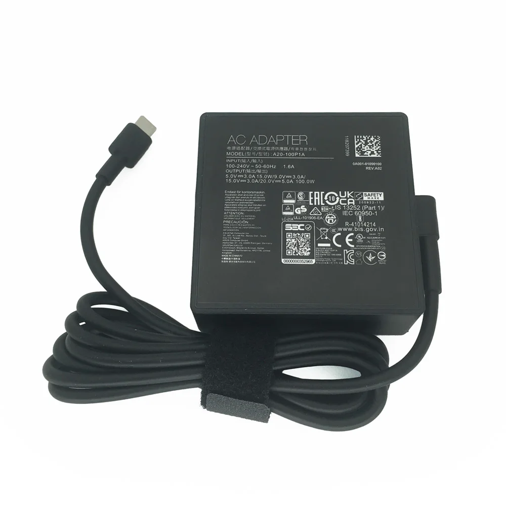 Genuine 20V 5A For ASUS ROG ALLY 2023 RC71L-NH001W RC71L-0001 100W USB-C Adapter Charger Laptop Power Supply