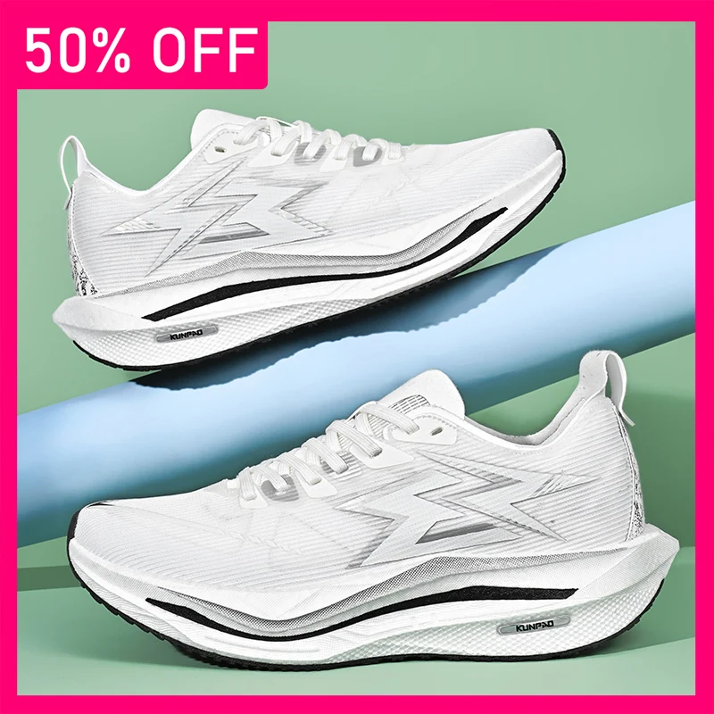 Unisex Sports Shoes Flat Cushioned Anti Slip Rebound Professional Running Training Shoes Youth Competition Breathe Running Shoes