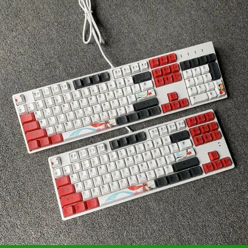 U55C OEM 프로파일 키 캡 PBT 염료 승화 세트 기계식 게임 키보드 104