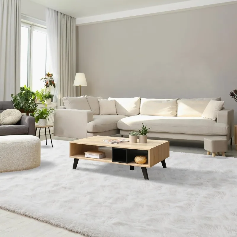 

Area Rugs for Bedroom Decor Aesthetic,Large Shag Rug with Non-Slip Backing for Living Room, Fuzzy Plush Carpet