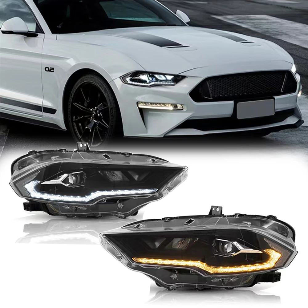 

Подходит для модификации фар на фары Ford Mustang 2018-2024 гг., дневные ходовые огни, светодиодные ходовые огни.