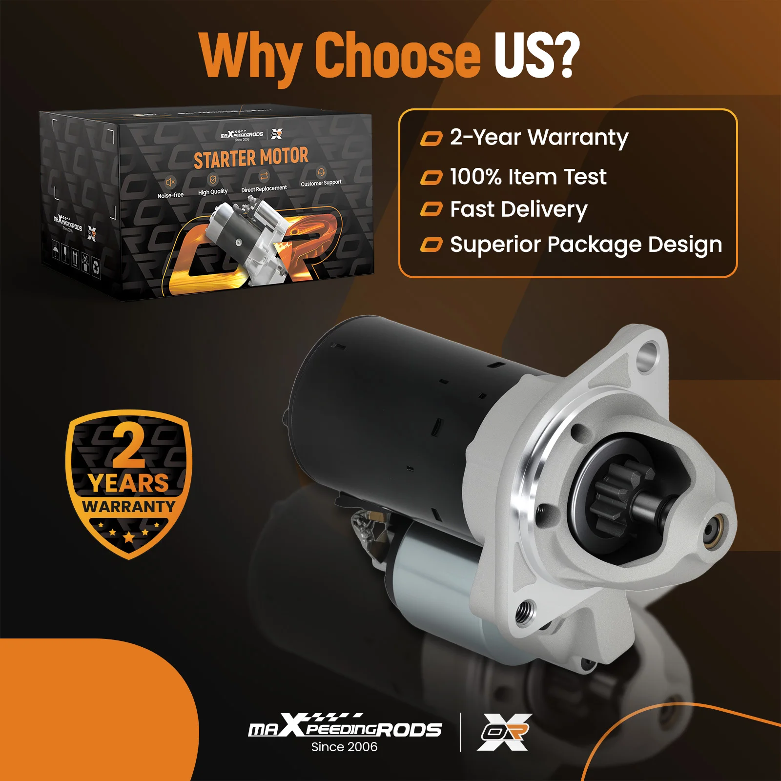 

Starter for Mercedes-Benz W203 W204 W205 R172 C230 SLK250 1.1KW 12V 9T 17920N