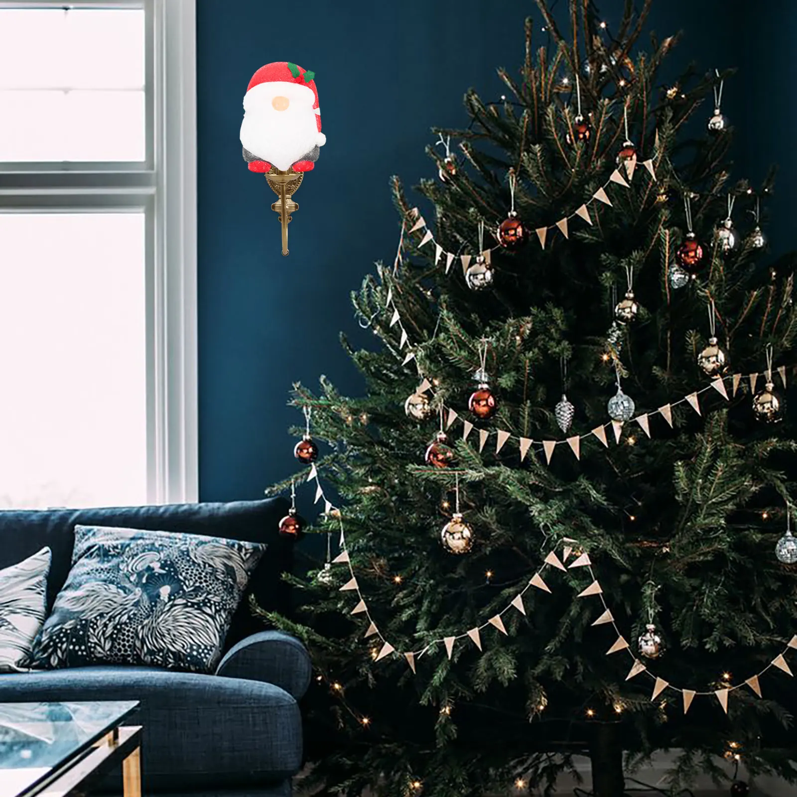 

Premium EVA Christmas Lampshade Santa Wall Light Cover Dustproof Home Decoration Hanging Solar Light Shell Xmas