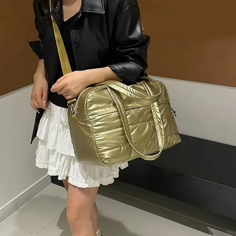 

Casual Large Capacity Shoulder Bags Quilted Solid Color Crossbody Bag Tote Bag Women