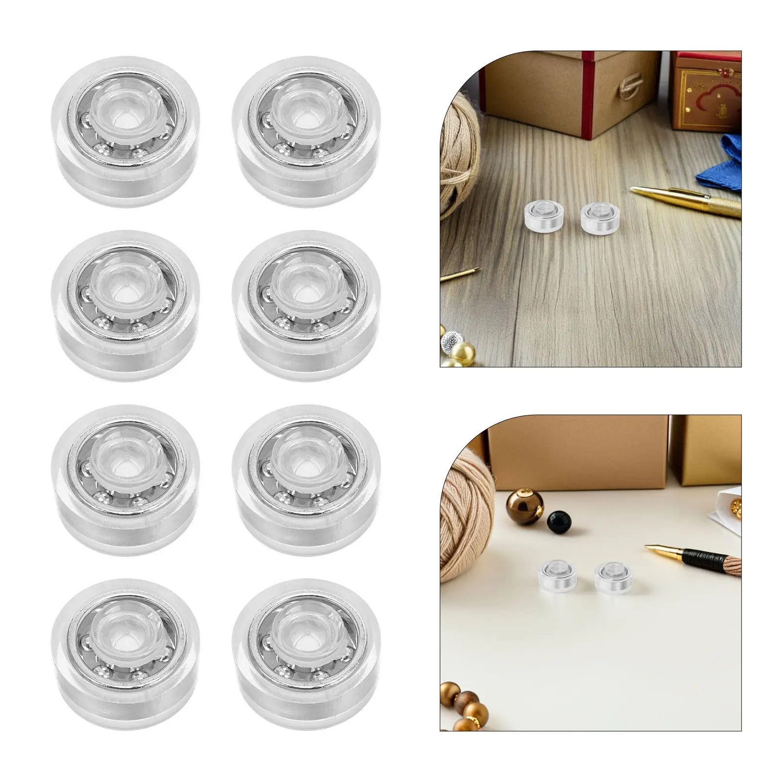 

40Pcs DIY Craft Windmill Rotating Bearings Mini Ball Bearings Swivel Base for Jewelry Making Hair Clips Clay Ornament and