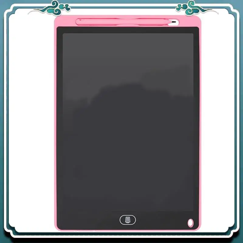 12 Inch K Model Lcd Handwriting Board Color Drawing Doodle Eye Protection Writing Board Color Screen,Light Pink Easy To Use