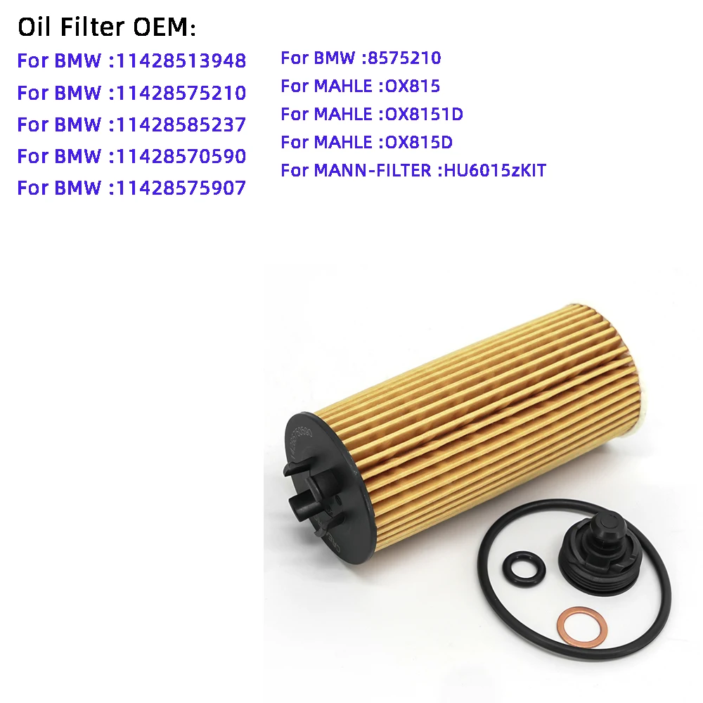 For BMW F45 U06 F46 F48 U11 F39 216d 218i 220 X1 X2 20d i 25d Mini Cooper S D One F54-F60 1pcs Car Oil Filter 11428570590